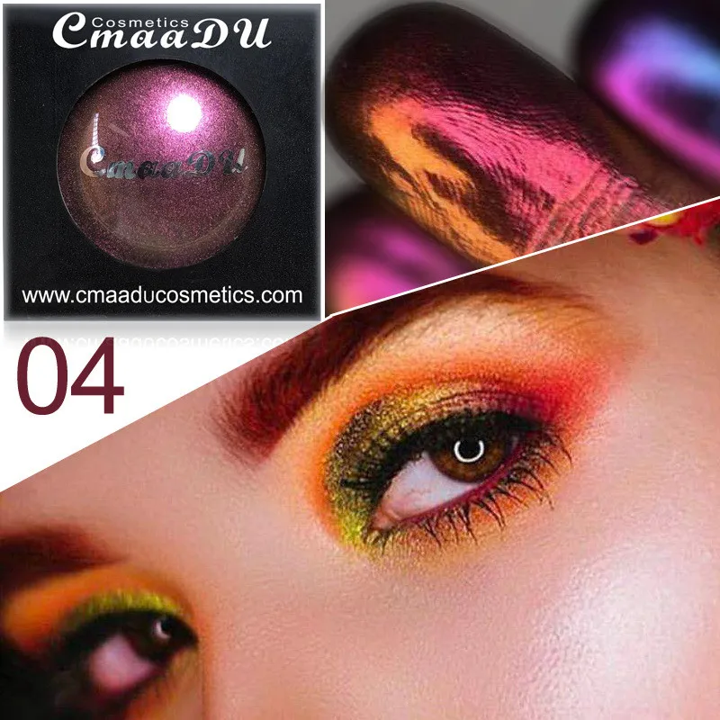 

4 Colors Chameleon Metallic Eyeshadow Palette Diamond High Pigmented Shiny Eye Shadow Powder Makeup Duo-chrome Eye Shadow
