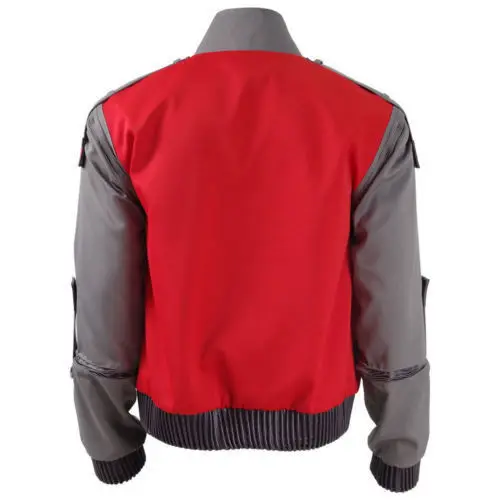 Костюм для косплея Marty McFly red jacket Coat Movie Back Future женщин и мужчин|Костюмы из фильмов