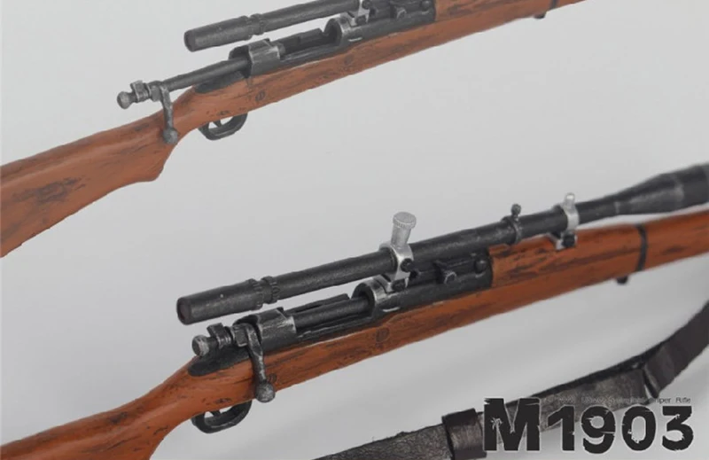 1:6 Scale Toy Accessory WWII Springfield Rifle Gun Weapon Model A
