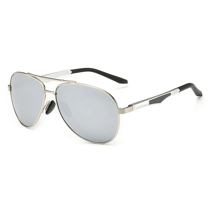 Pro Acme, алюминиево-магниевые солнцезащитные очки, мужские поляризованные очки пилота, солнцезащитные очки, очки для вождения, мужские уличные очки, UV400 CC0861 - Цвет линз: C8 Silver mirror