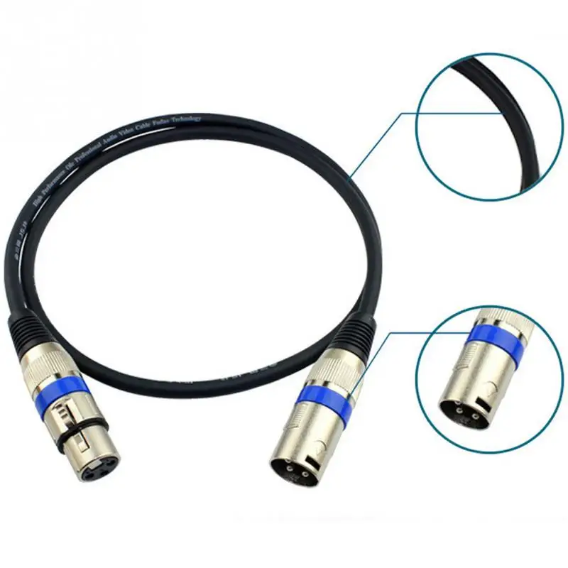

5FT XLR 3 Pin Male to Female Microphone Mic Audio Shielded Extension Cable Cord