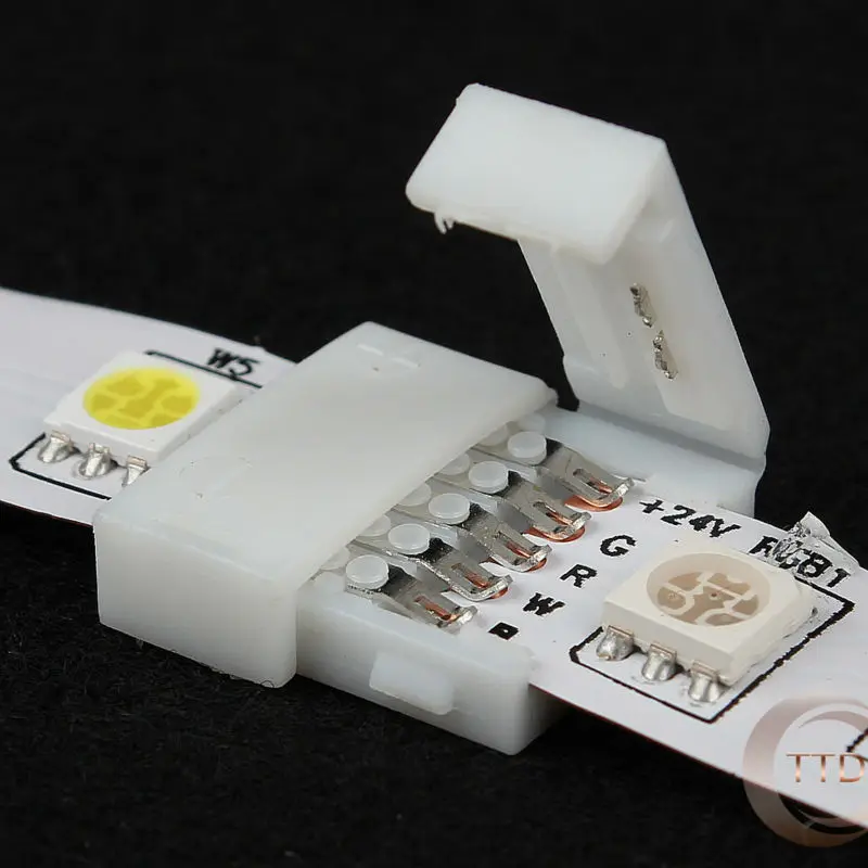 5 шт. 5pin светодиодные полосы клип pin 12 мм RGBW RGBWW разъем для ширина 5050 RGB + W WW