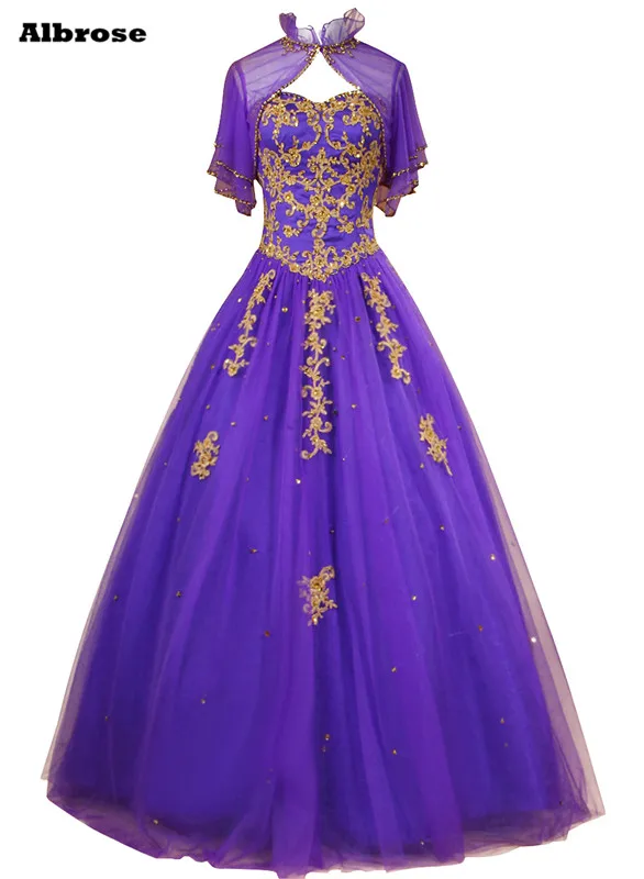 light purple and gold dress