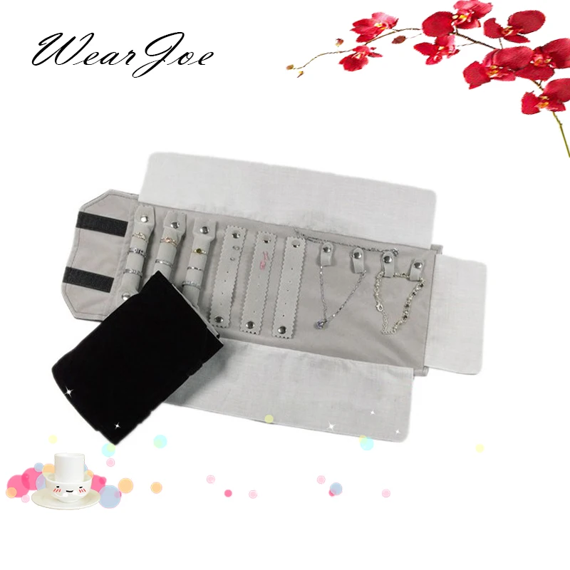 Superior Jewelry Carrying Portable Pouch Velvet Fabric For Ring Earring