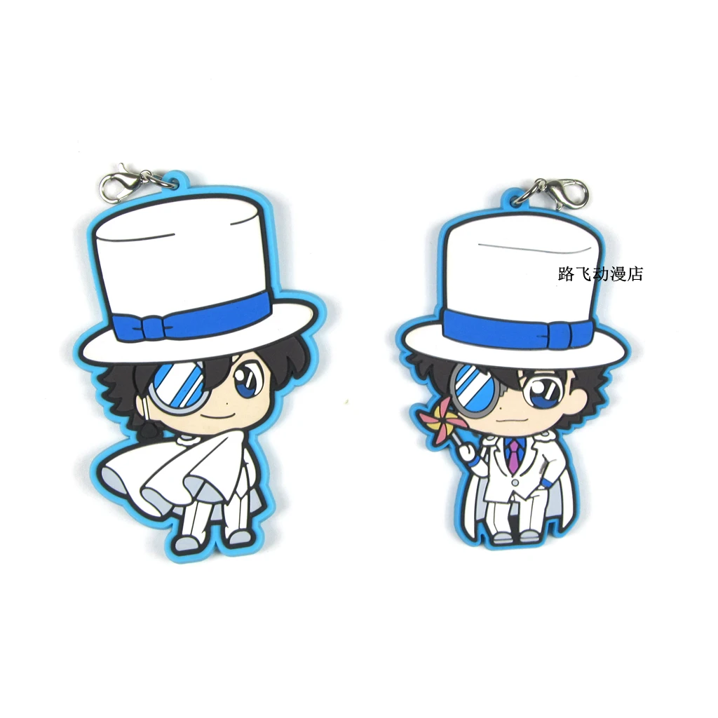 Hot Anime Detective Conan Kaitou Kiddo Acrylic Key Ring Pendant Keychain Gift