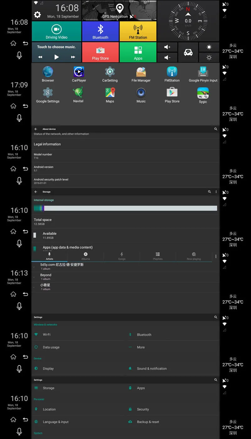 XST Android 5,1 Видеорегистраторы для автомобилей 4G 10 дюймовый сенсорный автомобильный видеорегистратор Зеркало заднего вида приборная Камера