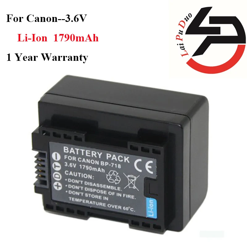 Brand New Replacement BP 718+ High Quality Battery for Canon BP 718,BP