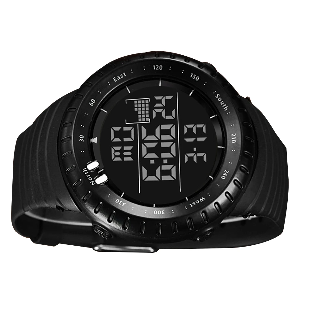 New Fashionmen's Luxury Sport Watch Men  Digital LED Waterproof Outdoor Dress Watches Chrono Countdown Dual Time Wristwatches