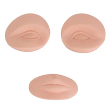 3D синтетической кожи для татуировки профессиональные татуировки практика кожи постоянный Макияж 2 Средства ухода для век с 1 Средства ухода за губами microblading татуировки аксессуар