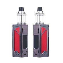 2pcs 100W box mod vaper pen coils electronic cigarette kit atomizer big smoke vaporizer bulit-in 2200mah battery LED screen