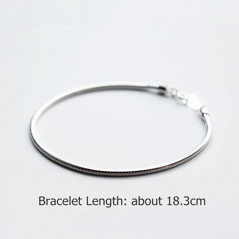 Женский Круглый браслет TOYOOSKY из серебра 925 пробы 2 мм|bangles for women|bracelet fashionfashion bracelet |