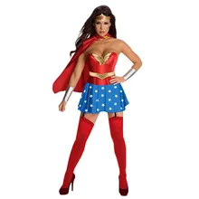 Супергерой Супермен, Женский карнавальный костюм на Хэллоуин, Wonder Woman, вечерние костюмы Zentai, женские Ролевые костюмы из фильма, платье+ плащ