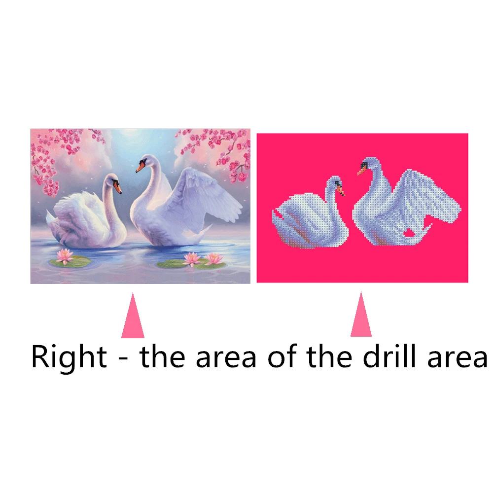 Алмазная вышивка лебеди алмазная мозаика алмазная живопись вышивка крестом наклейки алмазная мозайка картины стразами алмазная мозаика 5d алмазная вышивка по фото алмазная вышивка животные картины по номерам