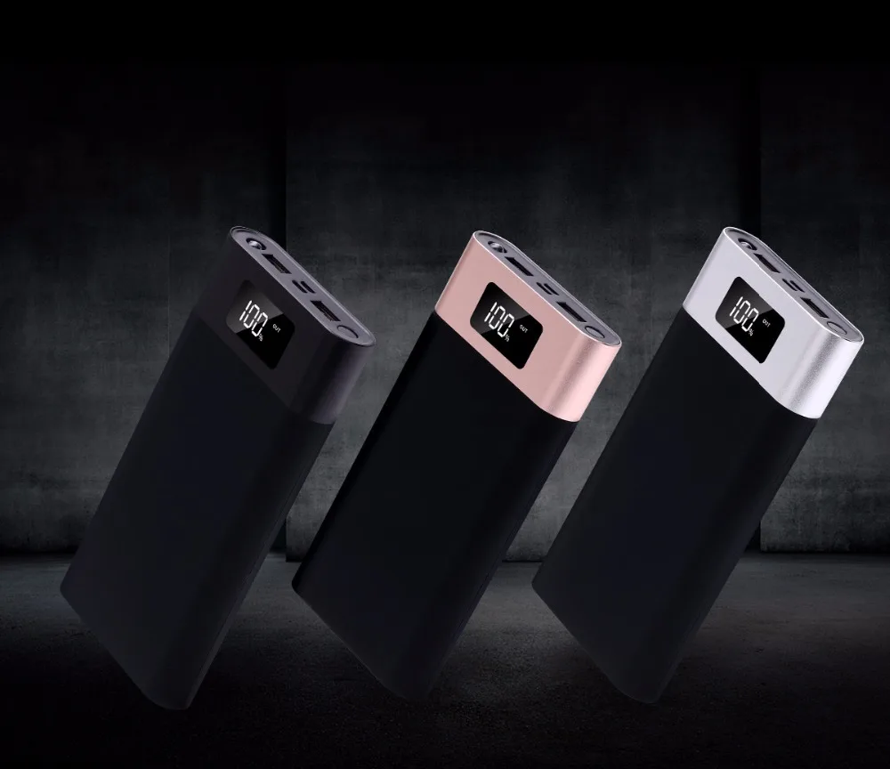 Power Bank 20000mah Dual USB 18650 External Battery Pack Outdoor 20000mah Power Bank Universal Portable Charger For Smart Phones