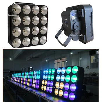 

DunFly DuanFei Light 4pcslot 16 Heads Led Matrix Light 16x30W RGB 3IN1 COB DMX Led Matrix Bliner for Stage dj club bar show