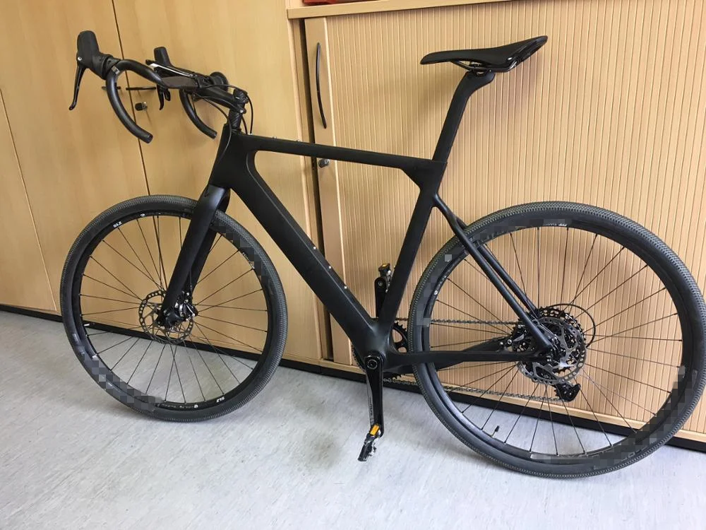 Sale Tideace 2019 Post mount Aero Carbon gravel Bicycle Frame S/M/L Disc Bike Carbon QR or thru axle accpet DIY 36