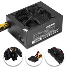 2000W Modular Mining Power Supply PSU for 8 GPU Eth Rig Ethereum Bitcoin Litecoin Miner 8 SL@88
