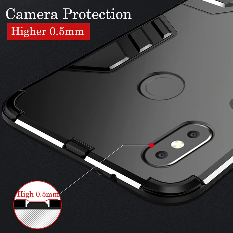FLOVEME Shockproof Armor Case For Xiaomi Redmi 5 Plus 4X Silicone Kickstand Holder Case For Xiaomi Pocophone F1 Mi 8 A2 6X Cover FLOVEME Shockproof Armor Case For Xiaomi Redmi 5 Plus 4X Silicone Kickstand Holder Case For Xiaomi Pocophone F1 Mi 8 A2 6X Cover