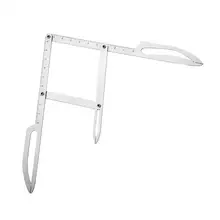 Портативная складная линейка для макияжа BellyLady измеряет микроблейдинг линейка для бровей формирующая линейка для бровей суппорты для татуировки трафарет