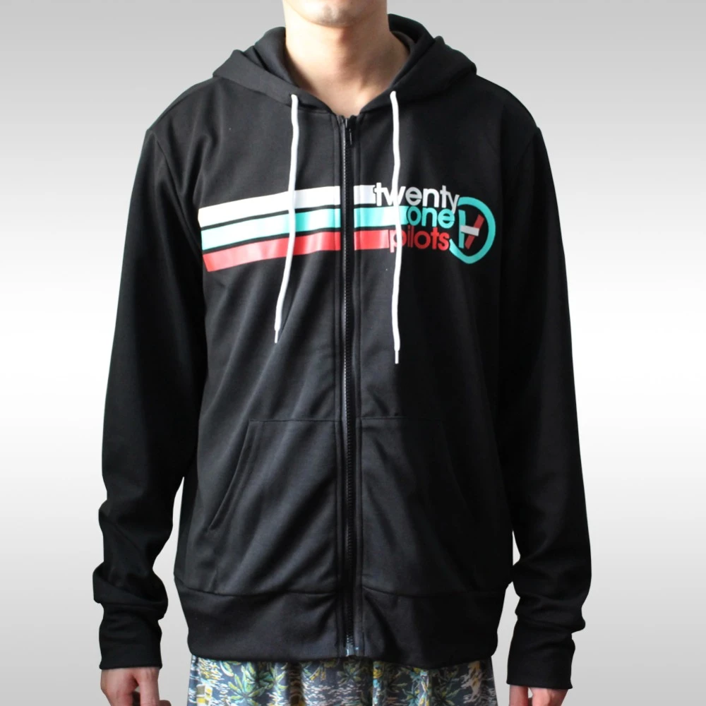 twenty one pilots zip up hoodie