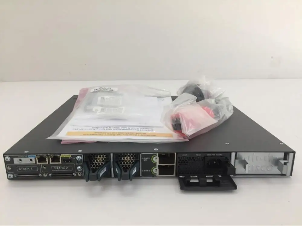 Герметичный WS-C3750X-48PF-S катализатор C3750X 48 порт PoE коммутатор ethernet, гигабит