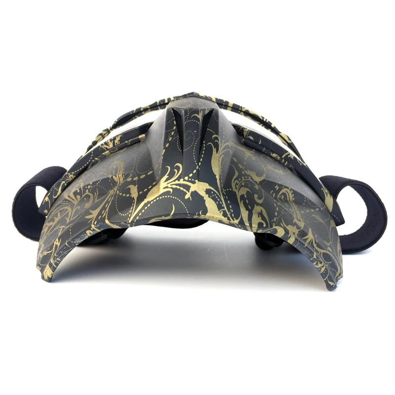 Máscara extraíble Modular para ciclismo, gafas de estilo de carbono, filtro de boca para hombres, perfecto para casco de motocicleta de cara abierta