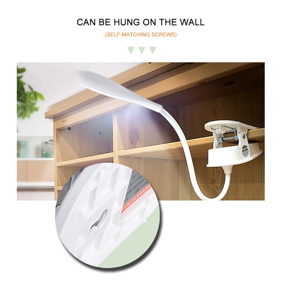 USB LED 3 Modes Dimming Touch Switch Reading Table Lamp (10)