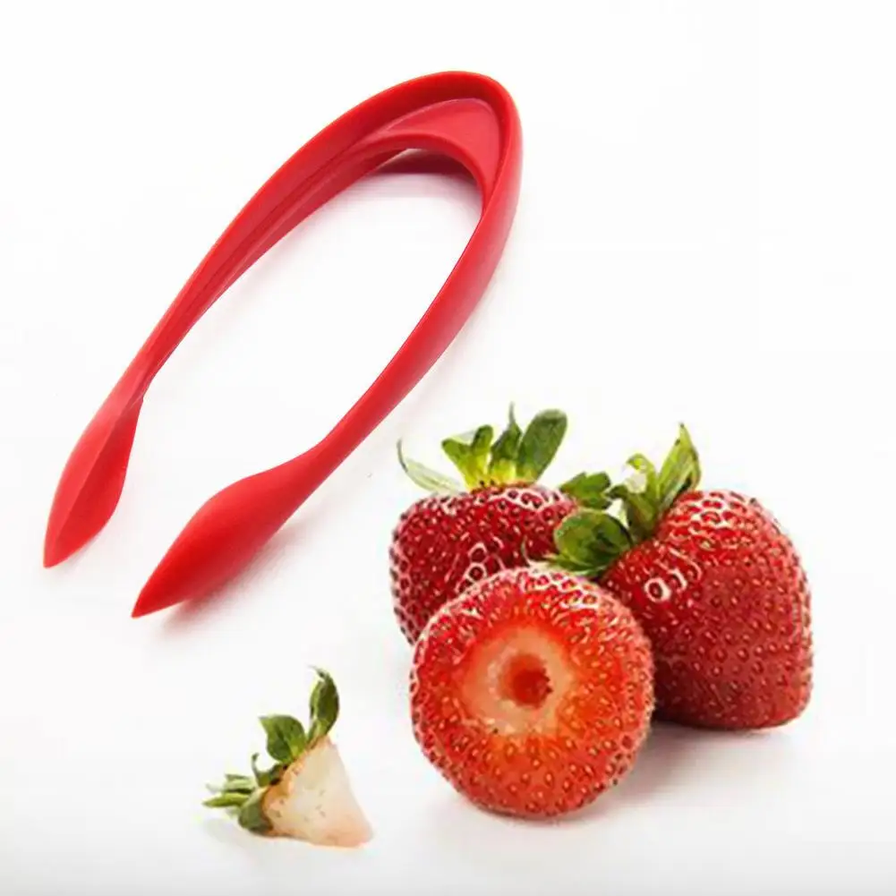 

Creative Slicer Food grade plastic Strawberry to pedicle fruit digger Cutter Strawberry Core Picker Kitchen Tools Gadgets Corers