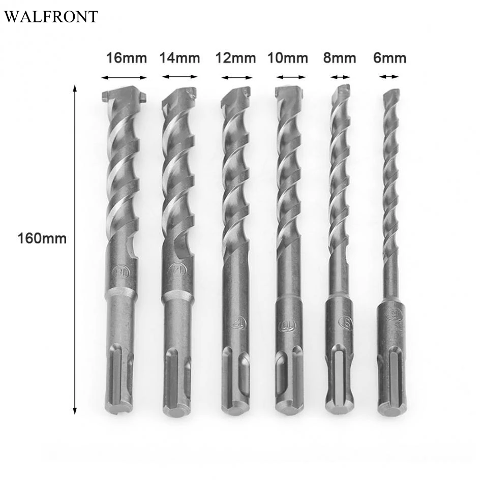 Buy 6Pcs/lot Hammer Drill Bit Electric Rotary Hammer