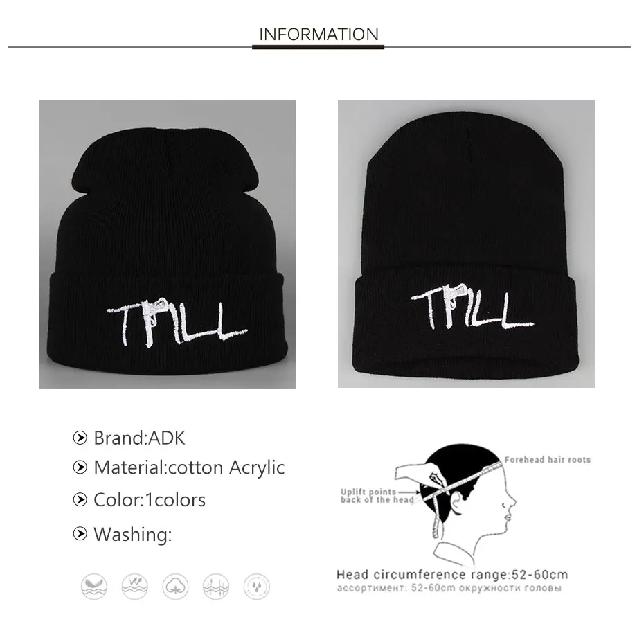 ADK Winter Black Cap Men Women Embroidery Fashion High Quality Brand 2018 New Casual Hats Unisex #CAP186 (2)