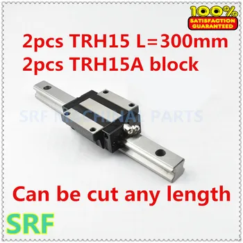 

Free shipping 15mm width CNC Linear Guide Rail 2pcs THR15 L=300mm with 2pcs TRH15A Carriges slide block