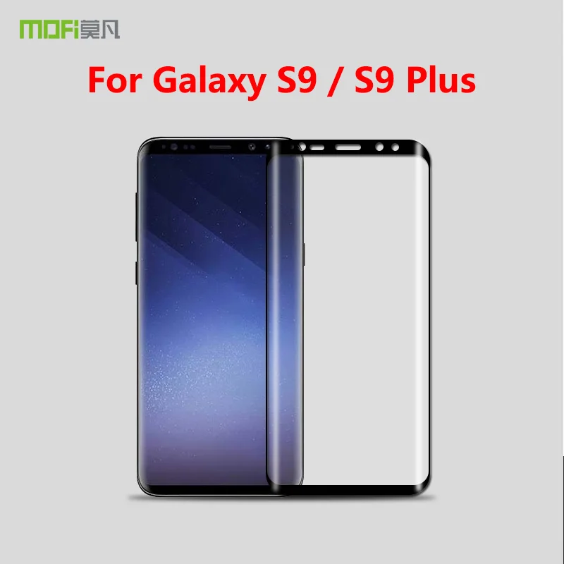 Для Samsung Galaxy S9 Plus Оригинальный MOFi 3D изогнутый полное покрытие Закаленное стекло