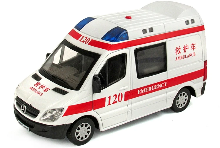 The Ambulance Toy Model Car Children Back In Acousto-optic Bread Alloy Models Educational Electronic 2021