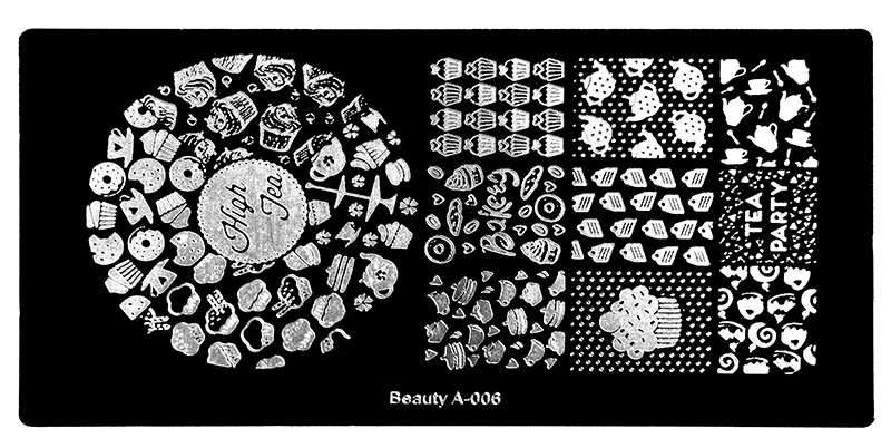 1 шт. Дизайн ногтей штамп штамповка плиты изображения 6*12 см довольно творческие цветок шаблона Маникюр трафарет Инструменты Красота a-029