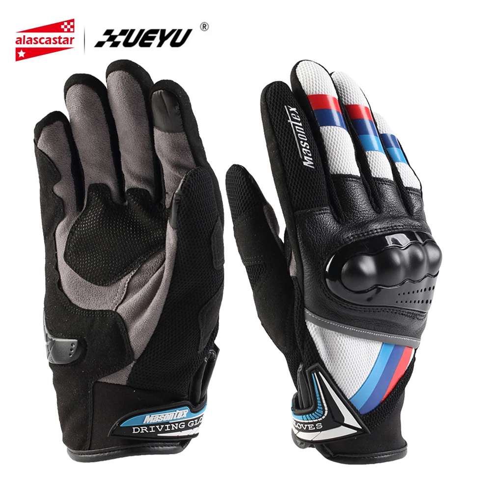 XUEYU Motorcycle Gloves Touch Screen Protective Gear Biker Motorbike Motocross Gloves Full