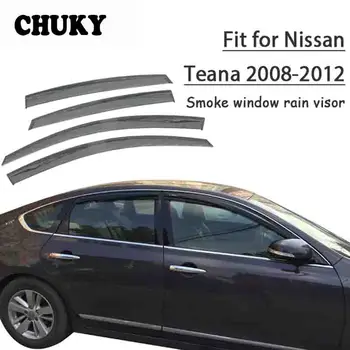 online Chuky ABS Fumaça Viseiras Da Janela Do Carro Toldos Abrigos J32 Escudo Chuva Para Nissan Teana 2008 2009 2010 2011 2012 Acessórios