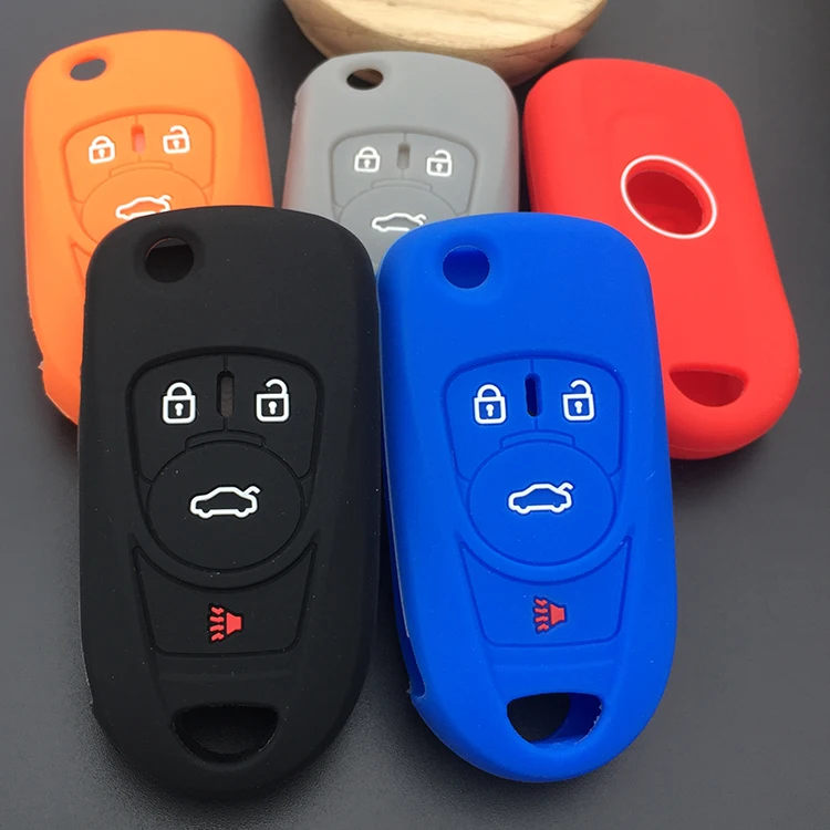 

Silicone key fob cover case hood protect for Chevrolet Lacetti/Optra/Nubira Vehicle Flip Pocket Alarm 2005 2006 2007 2008 2009
