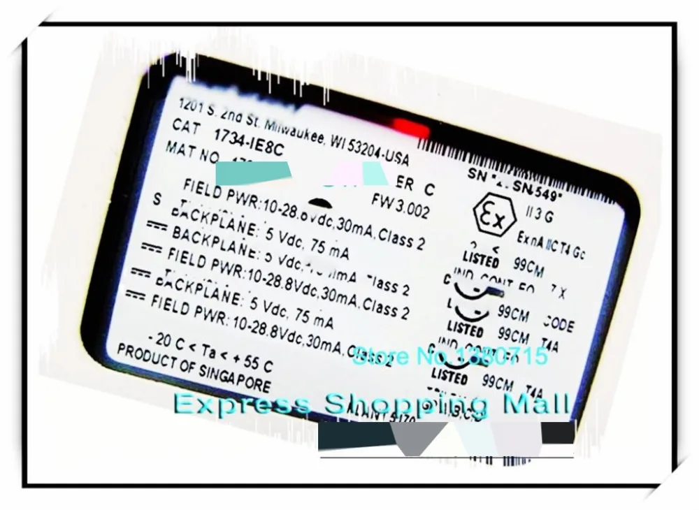 Новые оригинальные 1734-IE8C PLC 75mA 8 одноконечные аналоговые входные модули |