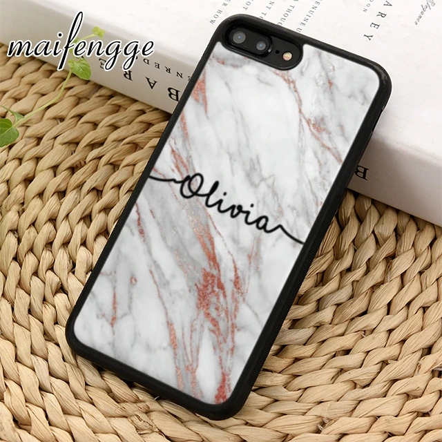 Maifengge монограмма мраморные инициалы печать рисунок чехол для телефона iPhone 11 12 Pro X