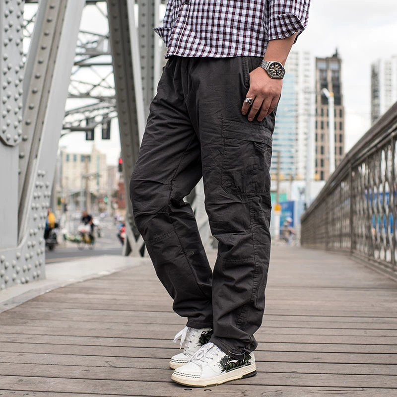 flannel lined elastic waist pants