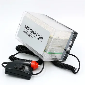 

48 LED warning light Square Ceiling Strobe light Construction vehicle warning road lights Yellow white
