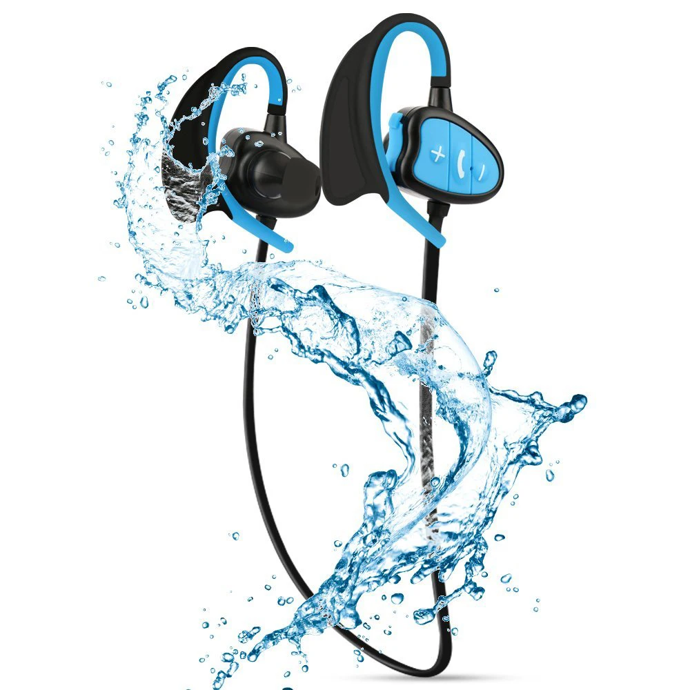 Bluetooth наушники портативные IPX8 водонепроницаемые наушники для CSR Беспроводная стереогарнитура с микрофоном бас спортивные наушники для бега