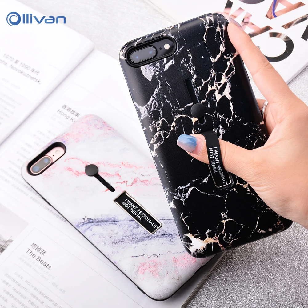 Модный Скрытая скобка чехол для телефона Huawei Mate 20 Lite P20 силиконовый мраморный