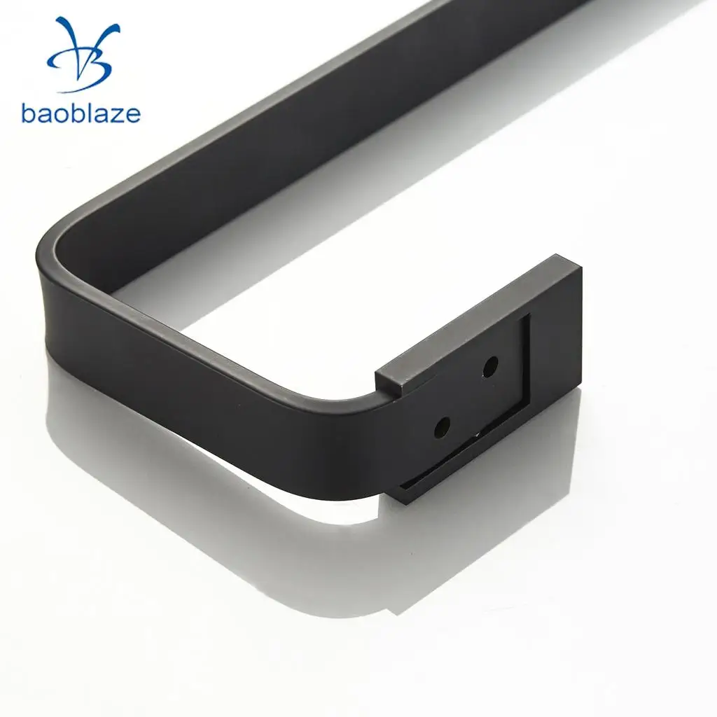 3-6kg BLACK Brass Towel Rack Shelf Rail Paper Roll Toilet Bathroom Shower Organizer Brush Holder Robe Wall Hanger
