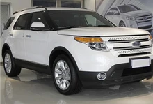 ABS chrome Front fog lamp light cover trims 2pcs for Ford explorer 2011 2012 2013 2014