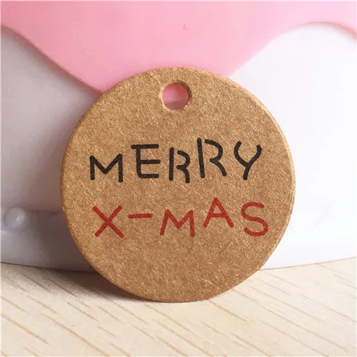 50 pcs per lot handmade hang tag kraft paper thank you gift tag label for wedding/candy/baby gift products tagging package - Цвет: c3