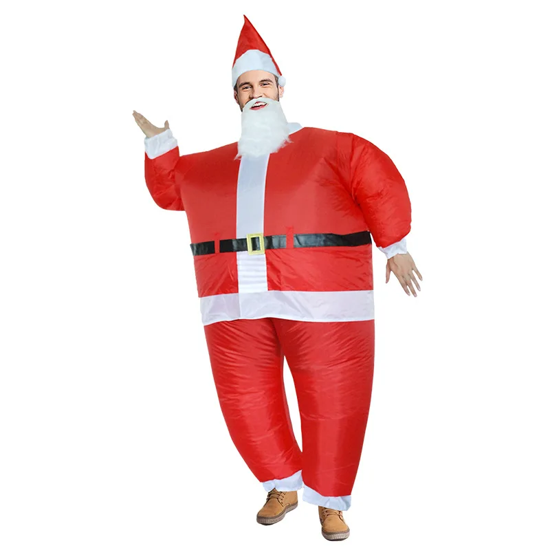 H& ZY Санта Клаус надувные костюмы Отец Рождество Косплей Костюм для женщин мужчин взрослых детей праздник надувной одежды - Цвет: Adult