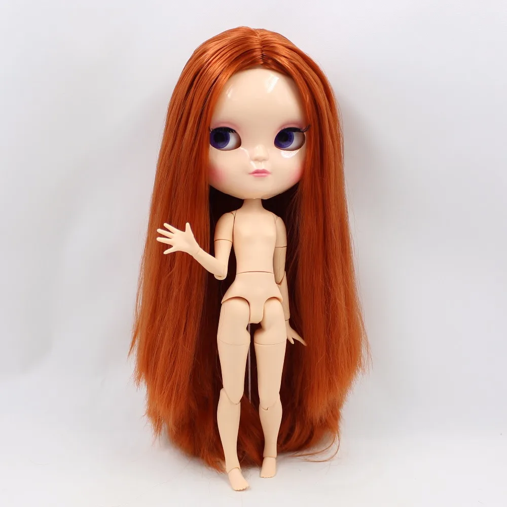 Кукла ICY DBS маленькая грудь azone joint body BL232 красные коричневые волосы 30 см белая кожа