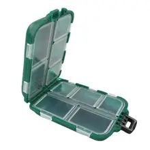 Мини Рыболовные снасти коробки мульти-сетки Водонепроницаемый Рыболовная Приманка Крючок для хранения квадратный Чехол Держатель Pesca рыболовные аксессуары