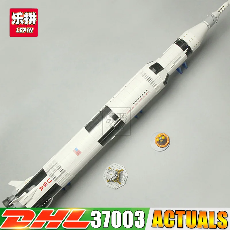 

370 1969Pcs Series The Apollo Saturn V Launch Vehicle Set Children Educational Building Blocks Bricks Compatible 213